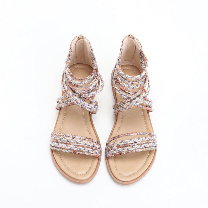 Lisa | Roman Crisscross Bohemian Sandals