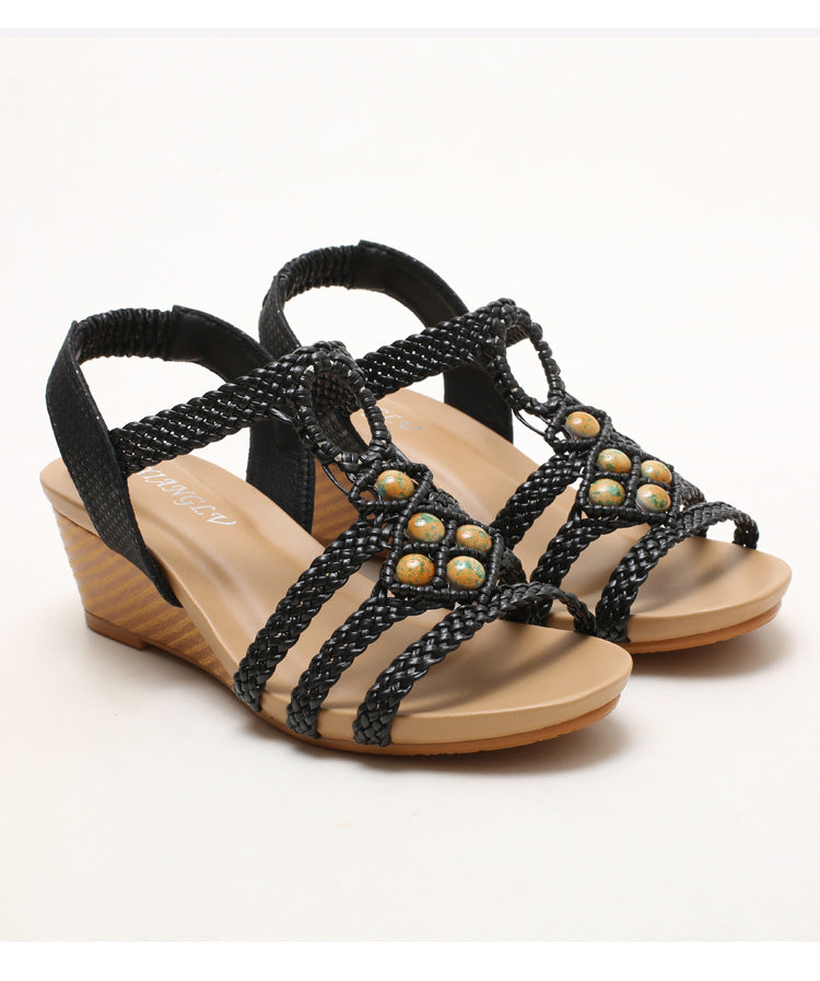 Fiona | Bohemian Vintage Woven Sandals