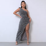 Lillian | Luxe One-Shoulder Evening Dress