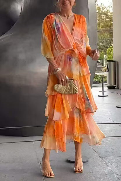 Lavinia | Layered Floral Sun Dress