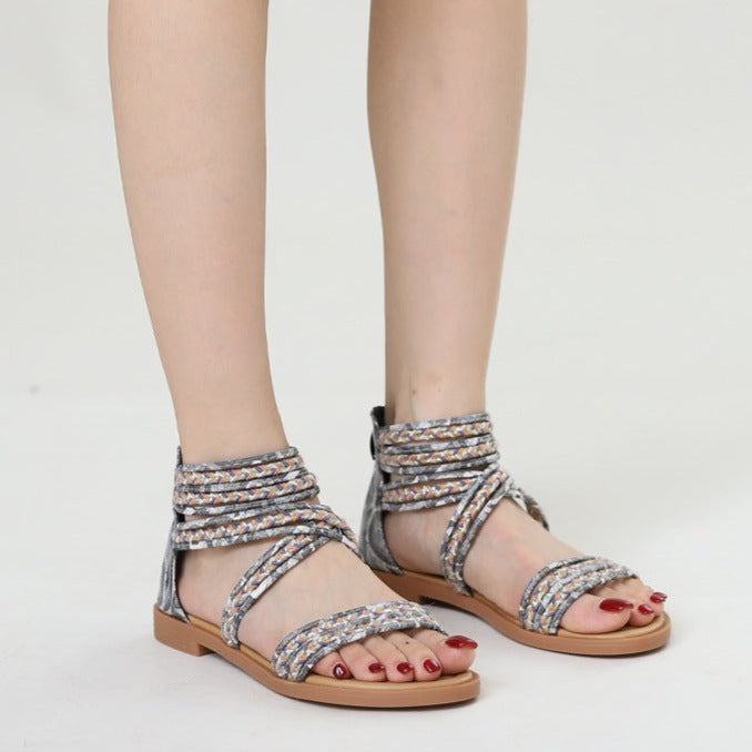 Lisa | Roman Crisscross Bohemian Sandals