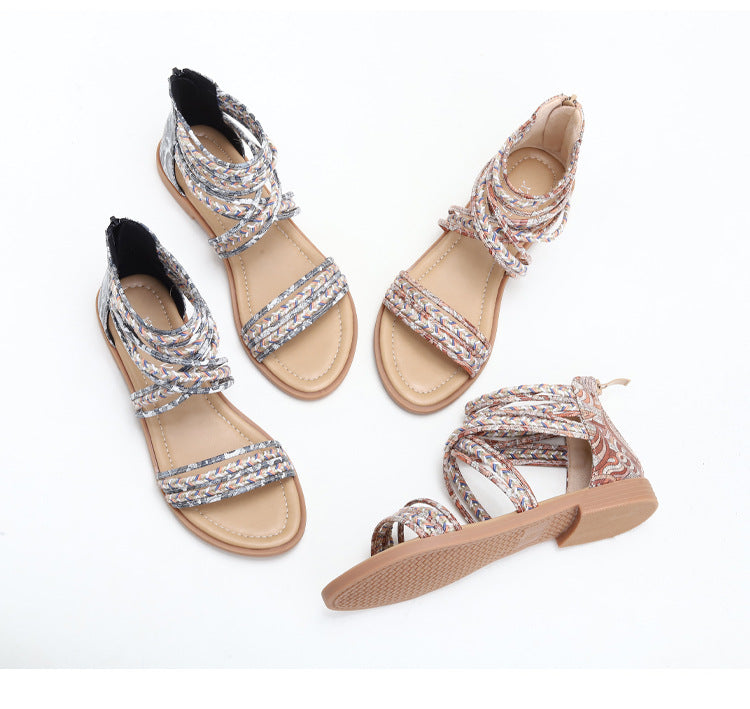 Lisa | Roman Crisscross Bohemian Sandals