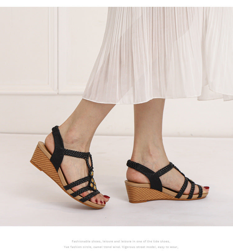 Fiona | Bohemian Vintage Woven Sandals