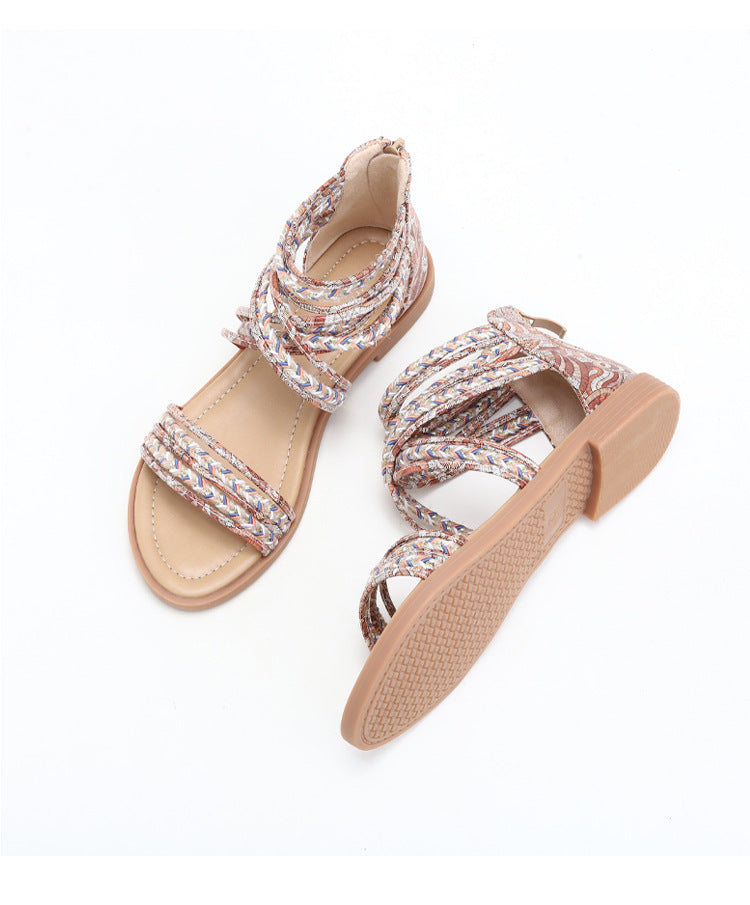 Lisa | Roman Crisscross Bohemian Sandals