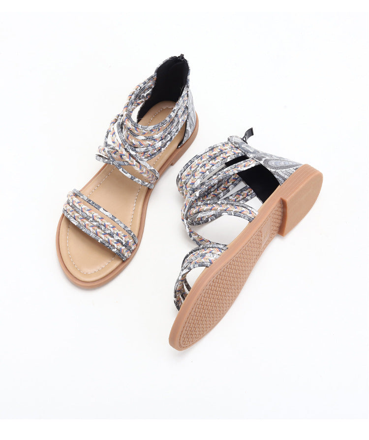 Lisa | Roman Crisscross Bohemian Sandals