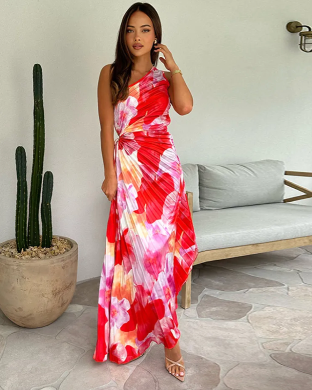 Xanthe | Vibrant Tropical Evening Dress