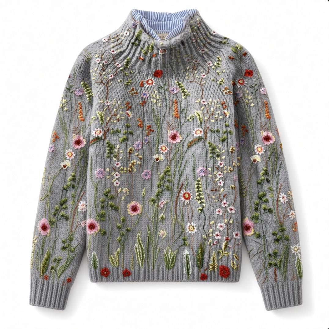 Patricia | Classic Vintage Floral Sweater
