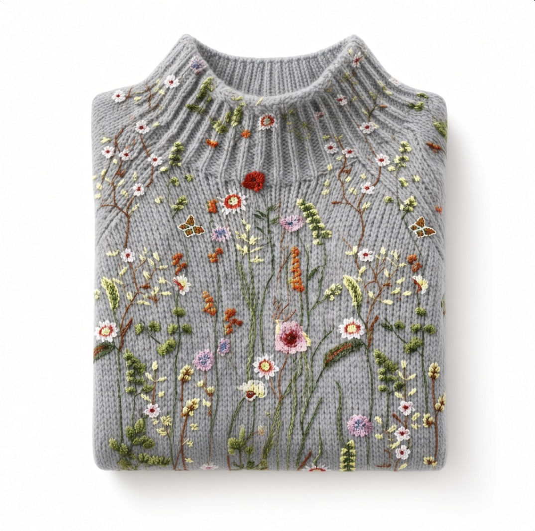 Patricia | Classic Vintage Floral Sweater