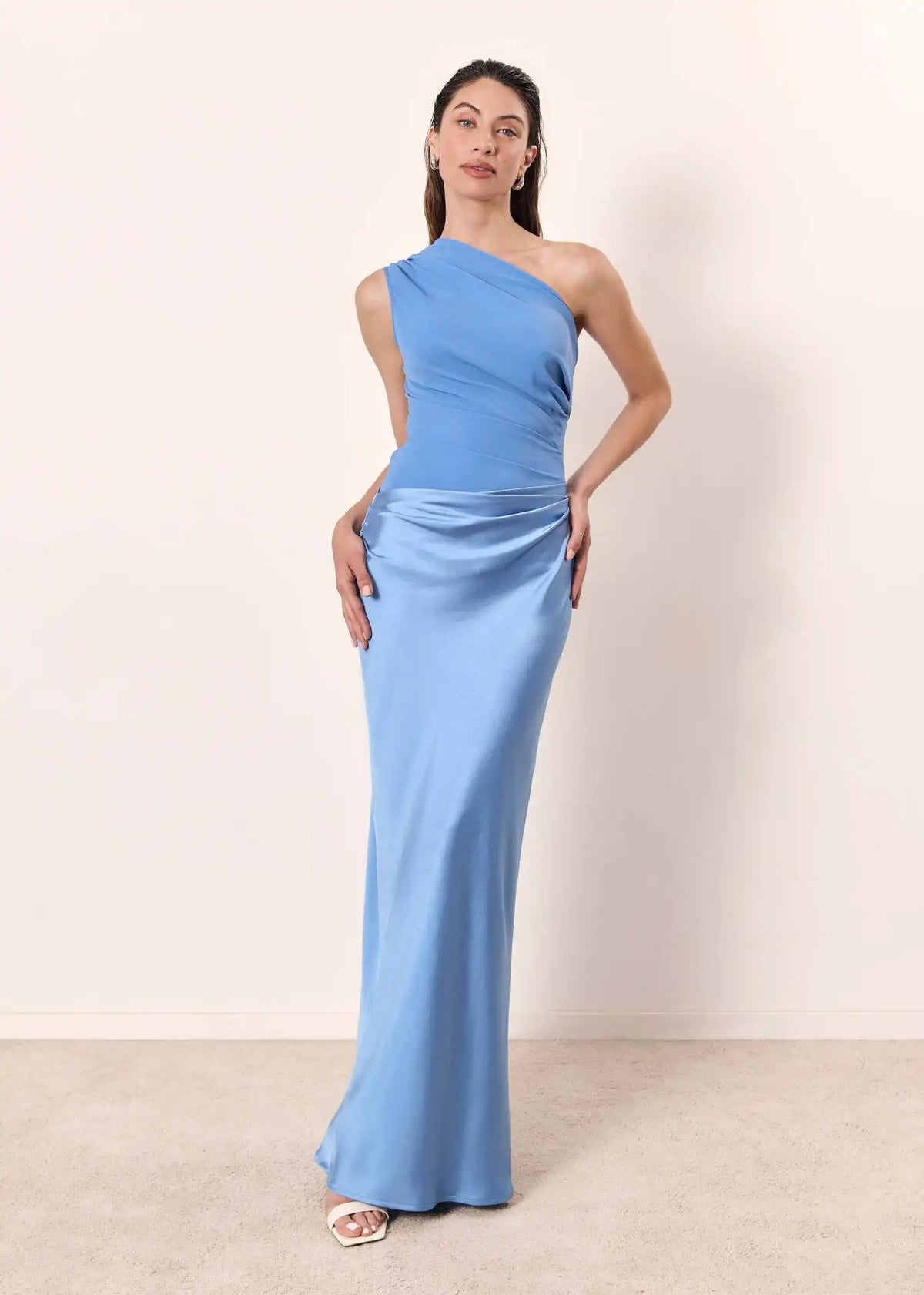 Evangeline | Maxi Dress in Satin