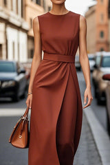 Clarimond | Elegant Round Neck Dress