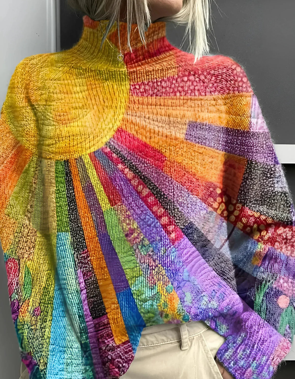 Fana | Vibrant  Turtleneck Sweater