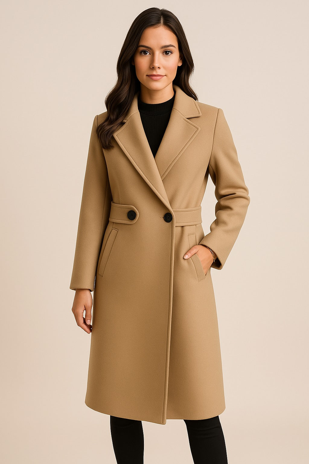 NOELLE | COAT WITH BELT