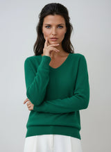 Elaira | Sweater with V-Neck and Long Sleeves