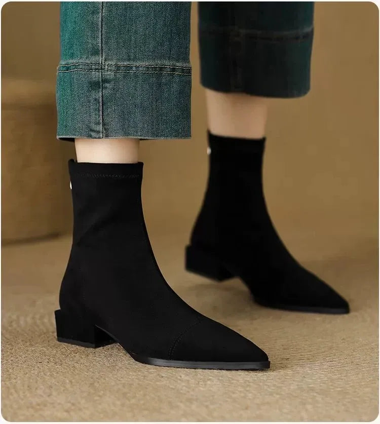 Delphine | Pointed-Toe Ankle Boots