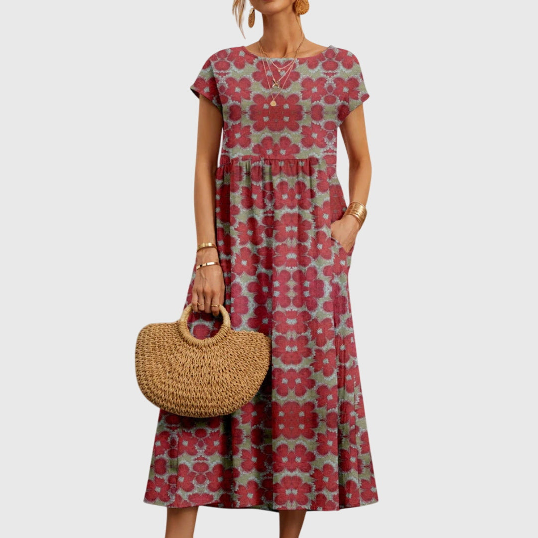 Elsie - Elegant Flowing Floral Dress