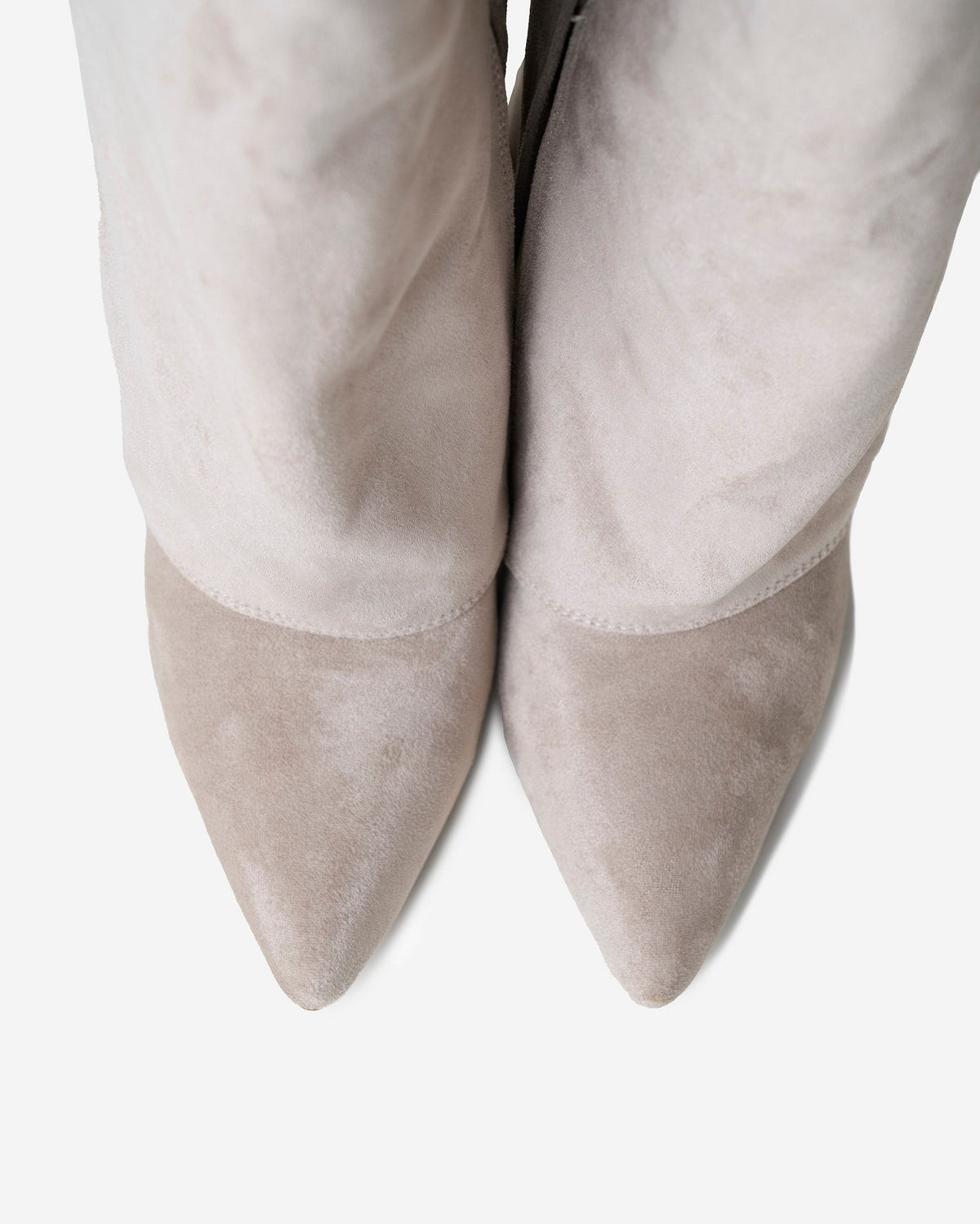 Lavista | Suede Knee High Boots - Taupe