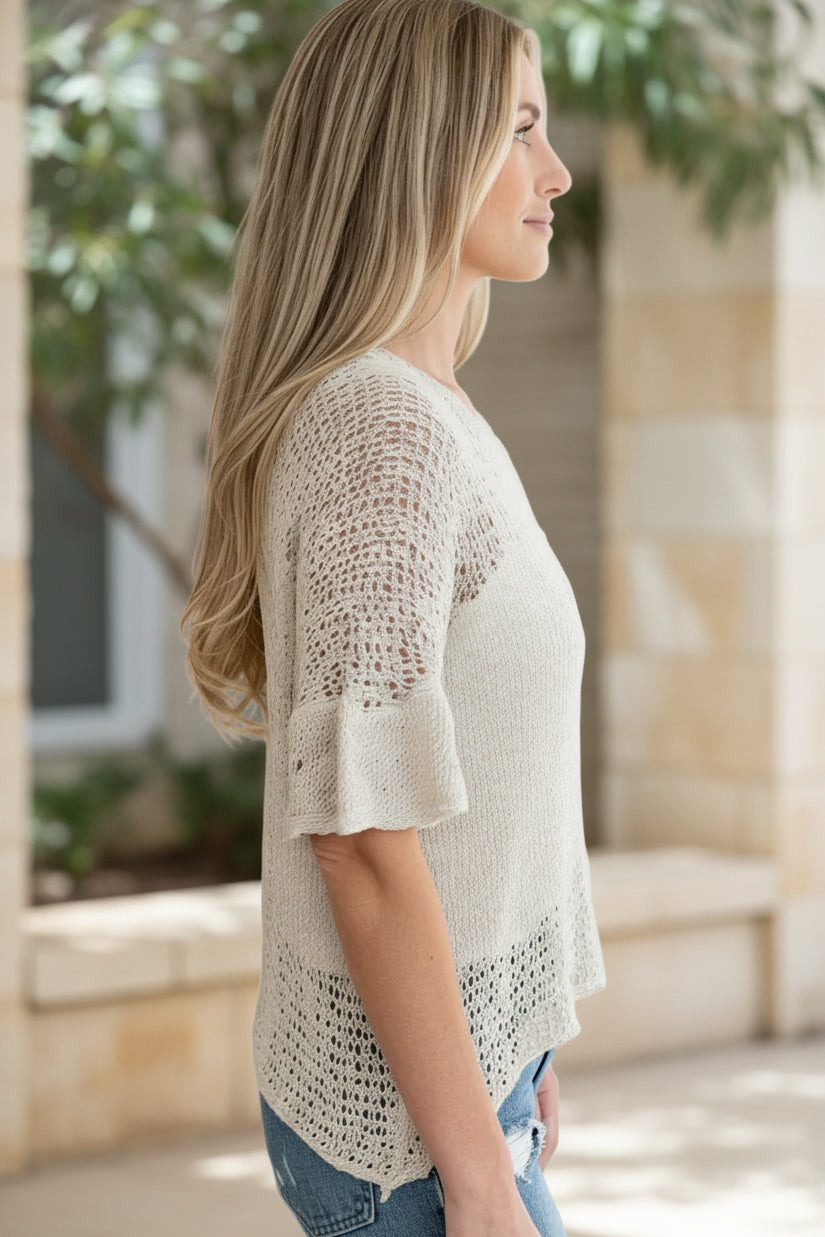 Lily | Elegant Textured Top