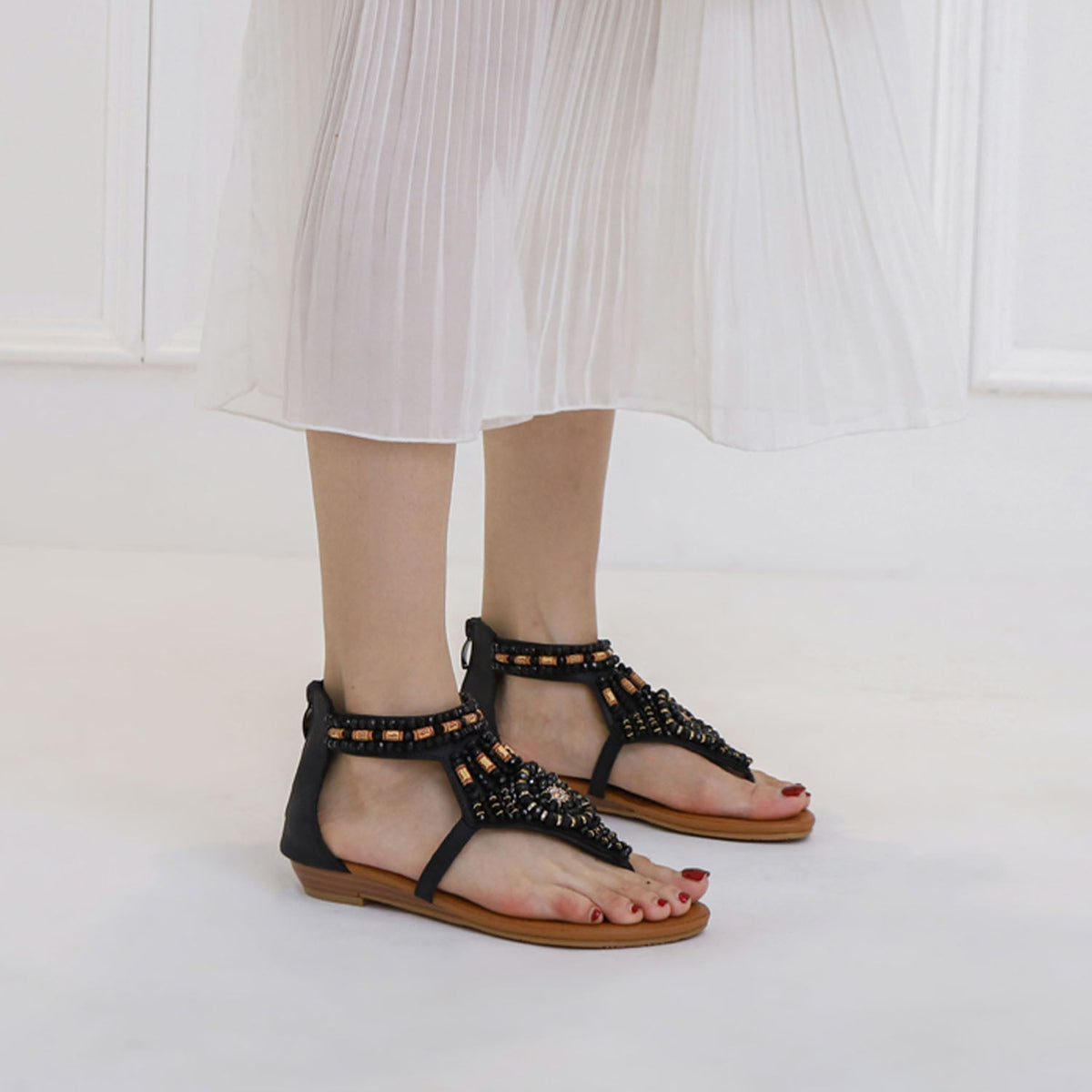 Julie | Bohemian Vacation Flat Sandals