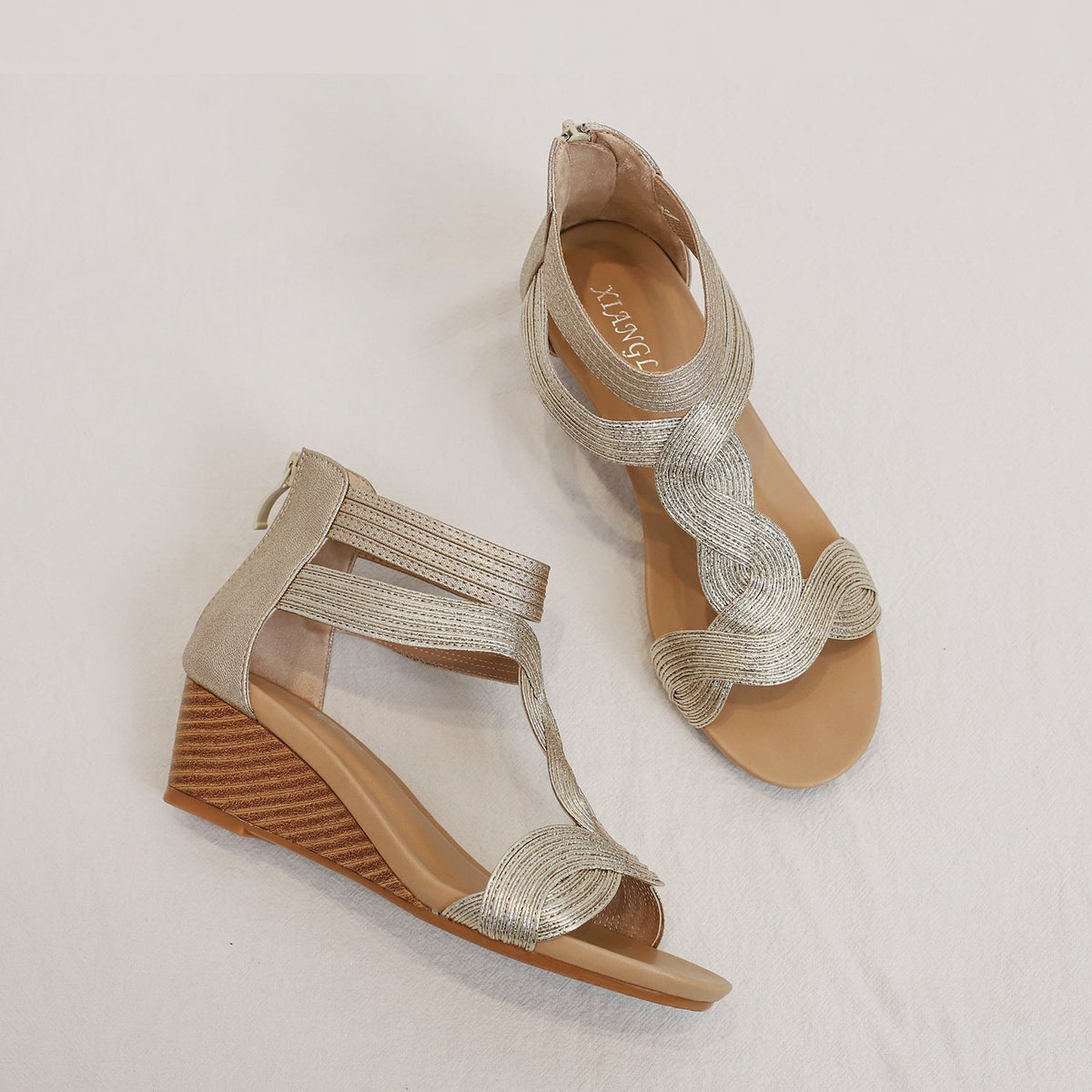 Sharon | Bohemian Soft Wedges Sandals
