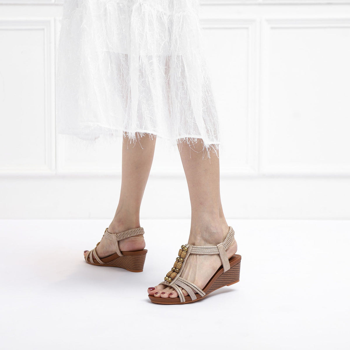 Sarah | Bohemian Wedges Sandals