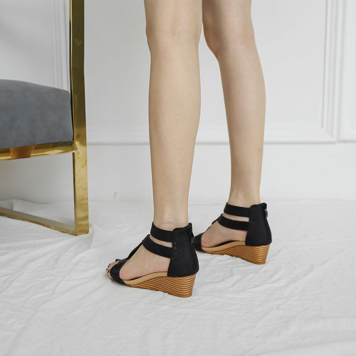 Sharon | Bohemian Soft Wedges Sandals